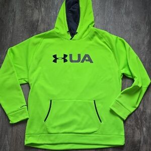NWT! Under Armour Bright Green Men's Hoodie - 3XL